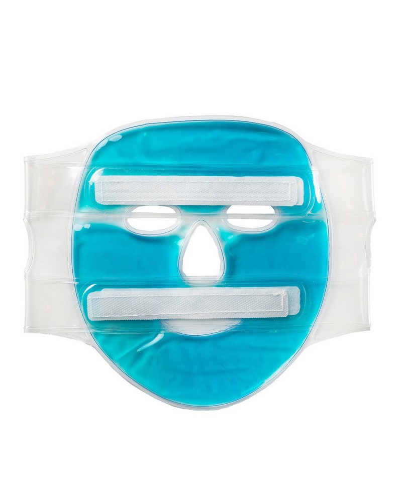 Maska żelowa uspokajająco-chłodząca na twarz 1 sztuka Z rzepami - wielorazowego użytku
