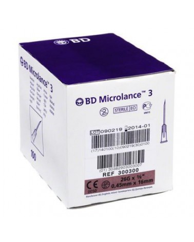 BD Microlance 23G x 0,6 x 25mm - 100 szt.  Całe opakowanie