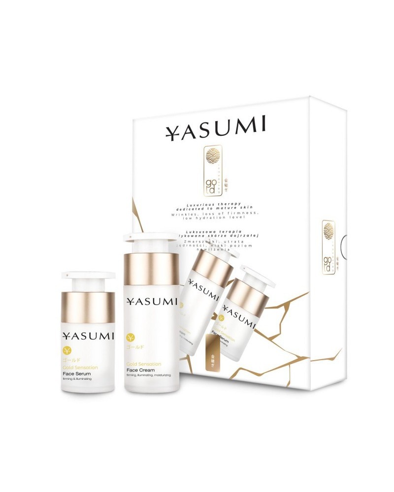 Yasumi Zestaw GOLD SENSATION BOX Krem 30ml + serum 15ml