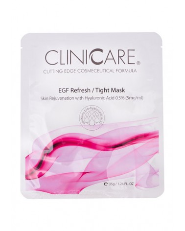 CliniCare  EGF REFRESH/TIGHT MASK (0,5% HA) 1 sztuka Maska odmładzająca, odżywcza i przeciwzmarszczkowa