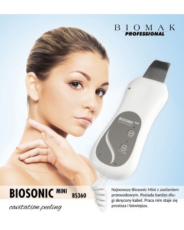 Biomak BIOSONIC BS 360 Peeling Kawitacyjny, Sonoforeza,  + GRATIS