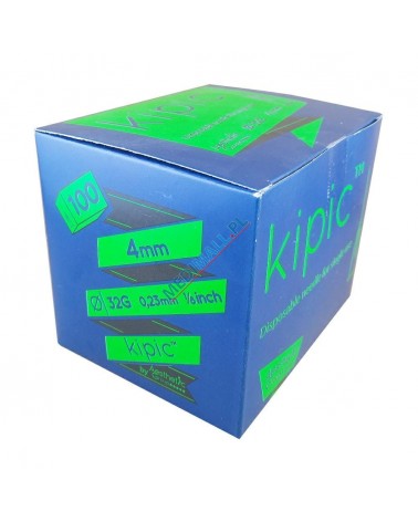 Kipic (INEX) - IGŁY  do MEZOTERAPII 32G x 4mm Pakiet 10 sztuk