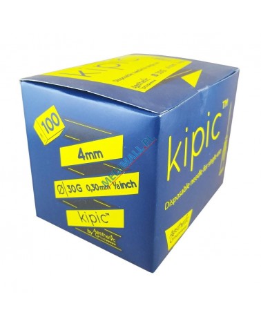 Kipic (Mesalyse) - IGŁY  do MEZOTERAPII 30G x 4mm Pakiet 10 sztuk