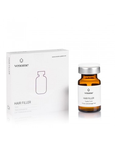 Venome HAIR FILLER 1x2ml Unikalna formuła 7 peptydów, kwasu hialuronowego, eukaliptusa i argininy
