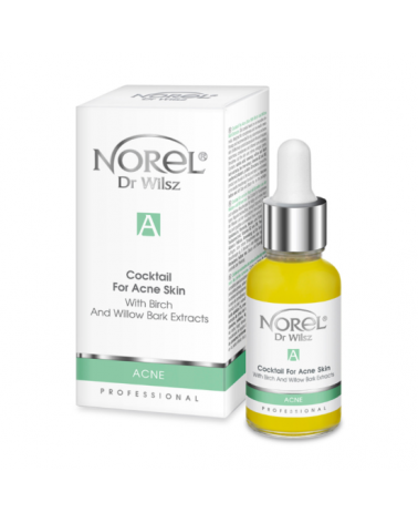 Norel (Dr Wilsz) COCKTAIL for Acne skin 30ml Koktajl dla cery trądzikowej z ekstraktami z kory brzozy i wierzby