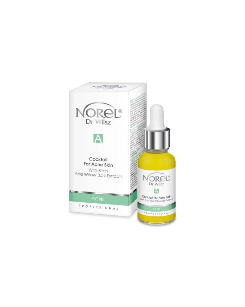Norel (Dr Wilsz) COCKTAIL for Acne skin 30ml Koktajl dla cery trądzikowej z ekstraktami z kory brzozy i wierzby