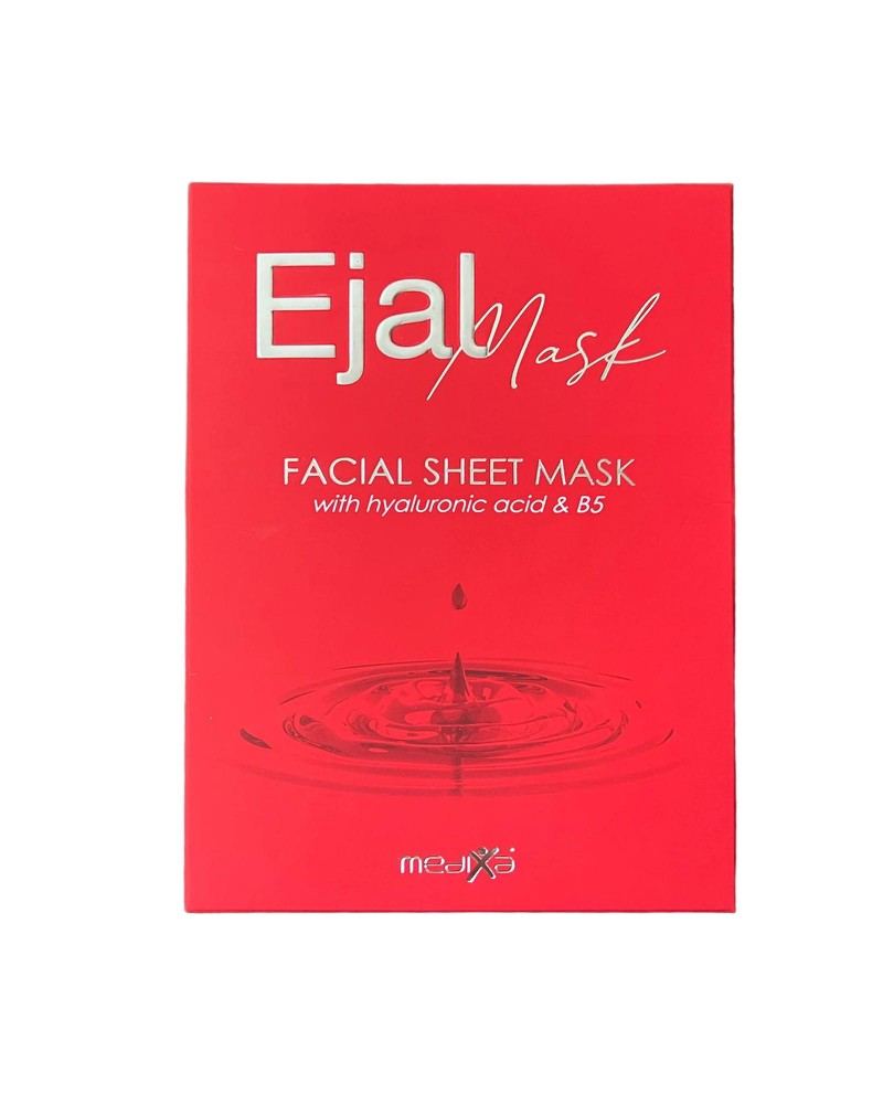 EJAL Facial Sheet Mask 28ml 1sztuka Pozabiegowa maska z kwasem hialuronowym