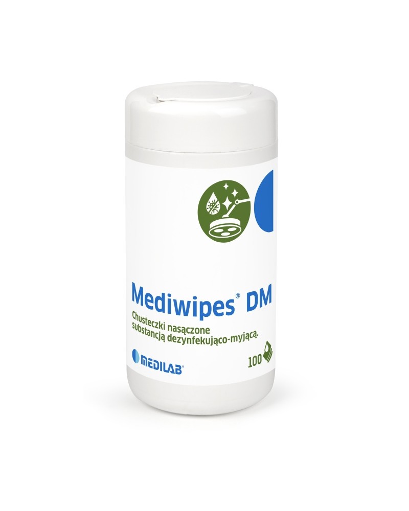 Medilab MEDIWIPES DM Chusteczki do dezynfekcji i mycia Tuba 100 sztuk