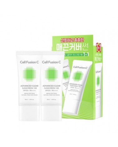 Cell Fusion C Advanced CLEAR 100 SPF50+/PA++++ 1x35ml Krem z wysoką protekcją do skóry trądzikowej